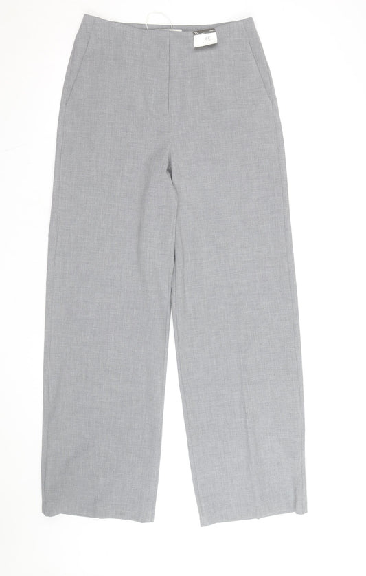 Marks and Spencer Women’s Grey Wide-Leg Dress Pants Size 10 Long