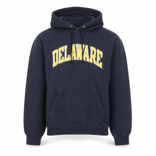 Champion Men's Blue Delaware Pullover Hoodie Size S Regular Fit