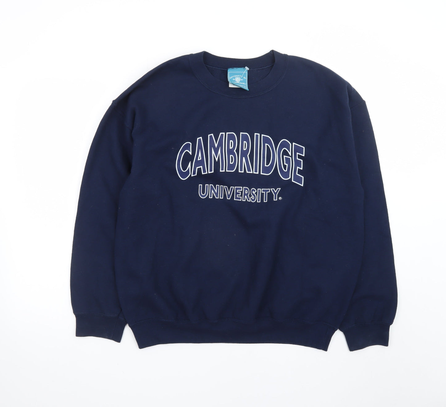 Cambridge University Navy Blue Women's L Sweatshirt Cotton Blend