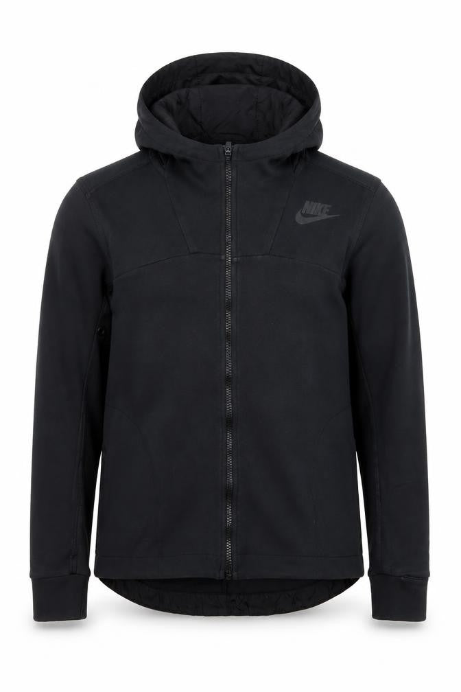 Nike Men's Black Full Zip Hoodie Medium Regular Fit