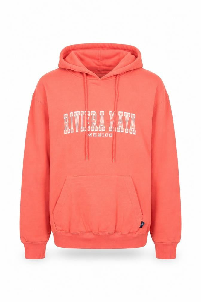 Pacific & Co Women’s Coral Riviera Maya Mexico Pullover Hoodie L Cotton Blend