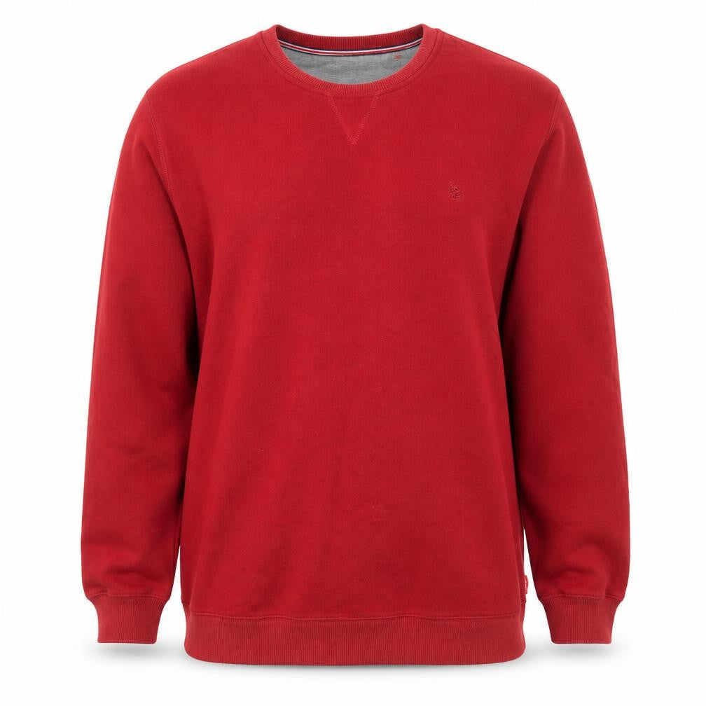 IZOD Men's Red XL Pullover Crew Neck Fleece Sweatshirt