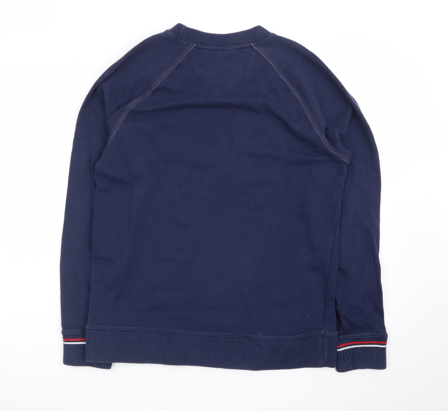 Fila Men's Navy Blue Crew Neck Sweatshirt Size S Cotton Blend