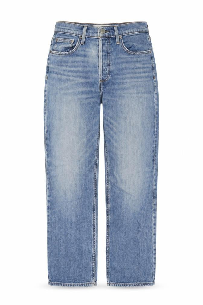 Denim Forum Women's Blue Straight Leg Jeans Size 27