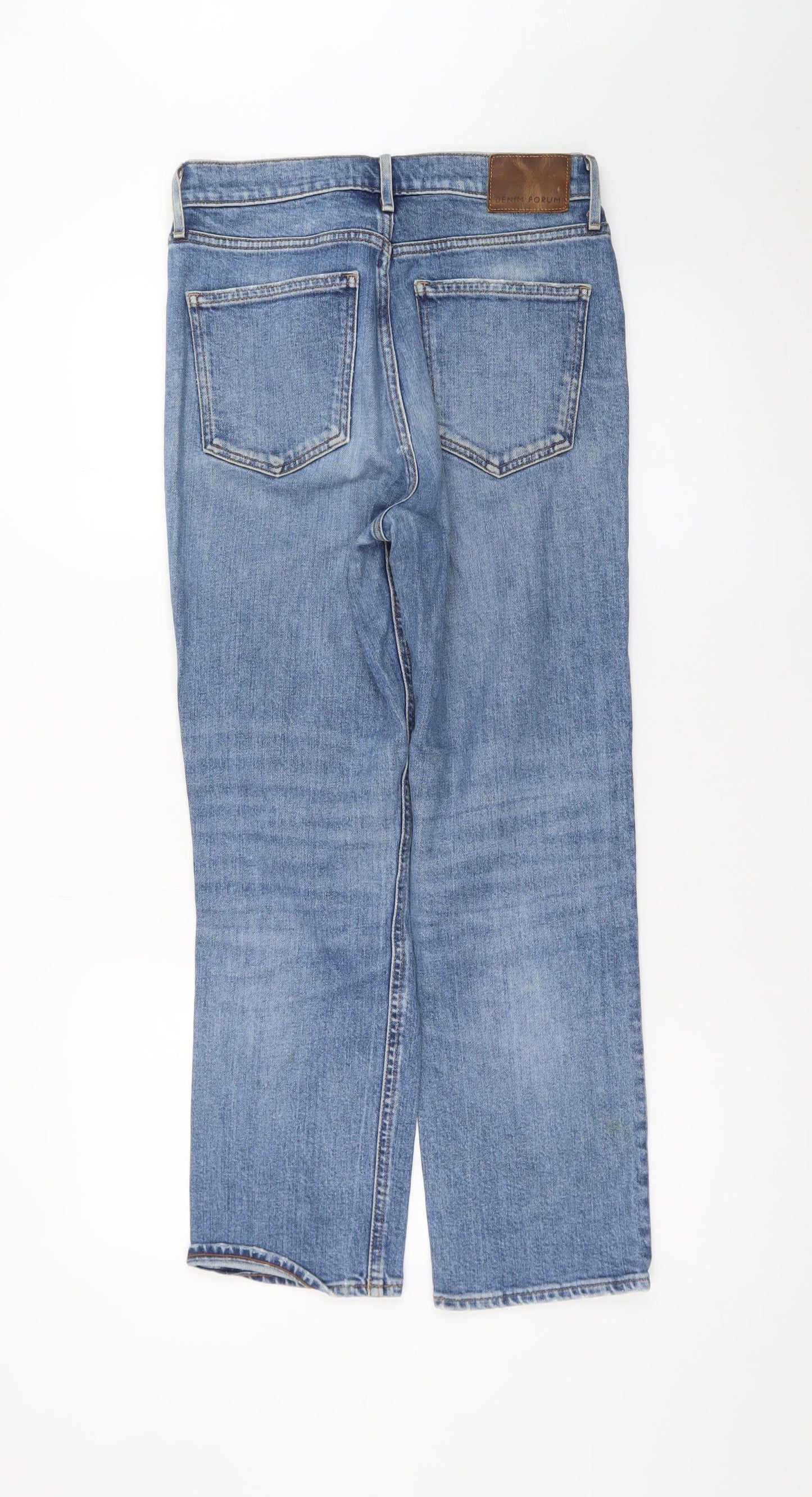 Denim Forum Women's Blue Straight Leg Jeans Size 27