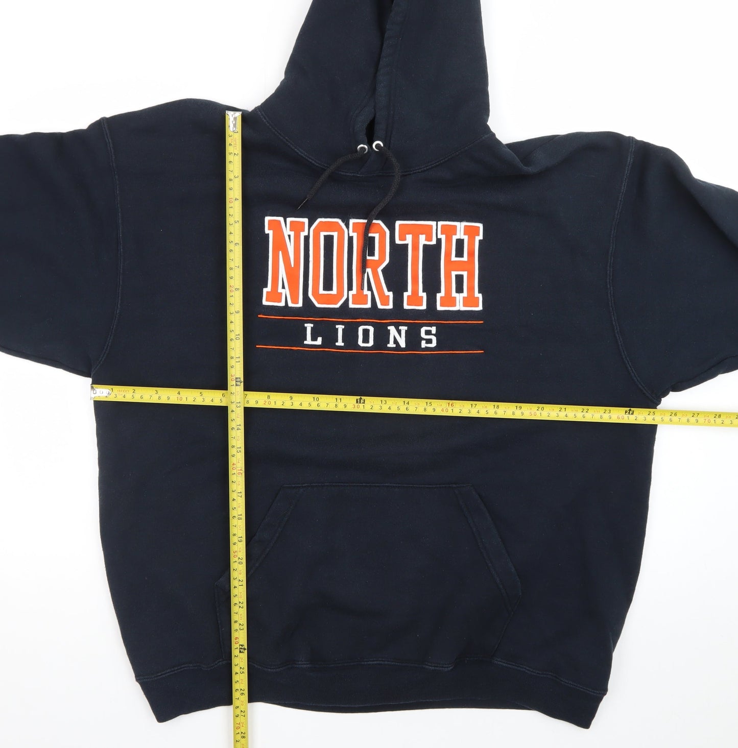 Fruit of the Loom Mens Blue XL Pullover Hoodie North Lions Sports