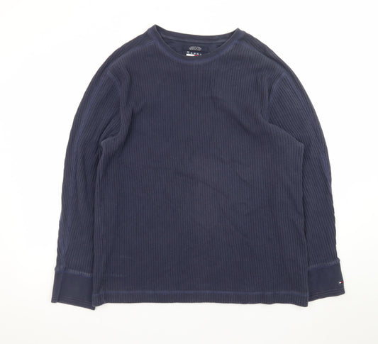 Tommy Hilfiger Men's Blue XL Pullover Crew Neck Sweatshirt