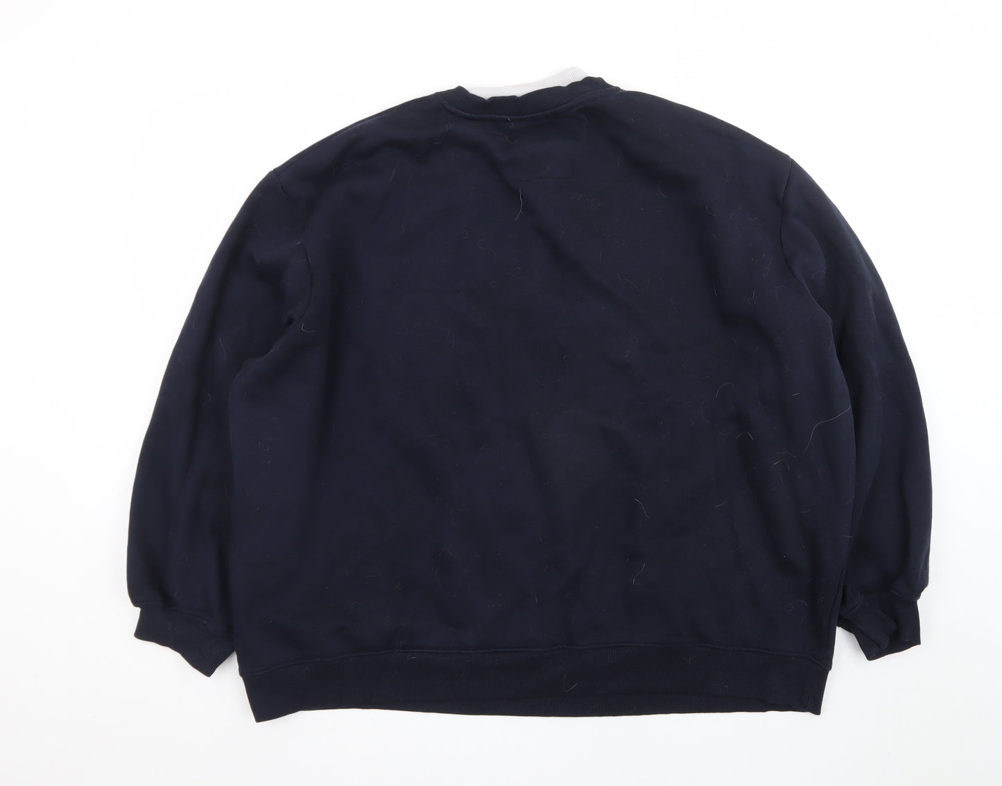 Threadbare Women Navy Courchevel Sweatshirt Size 24 Cotton Blend