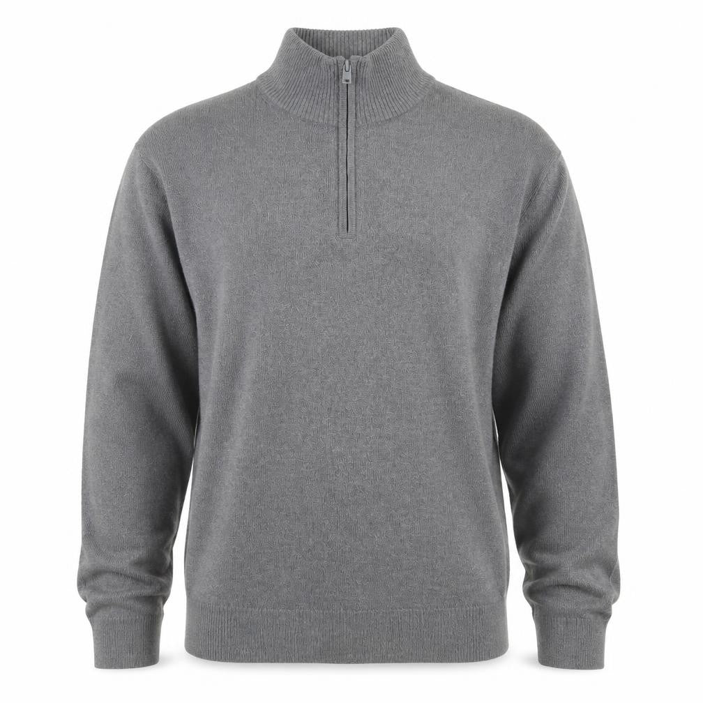 Dockers Men’s Grey 1/4 Zip High Neck Knit Jumper Size L