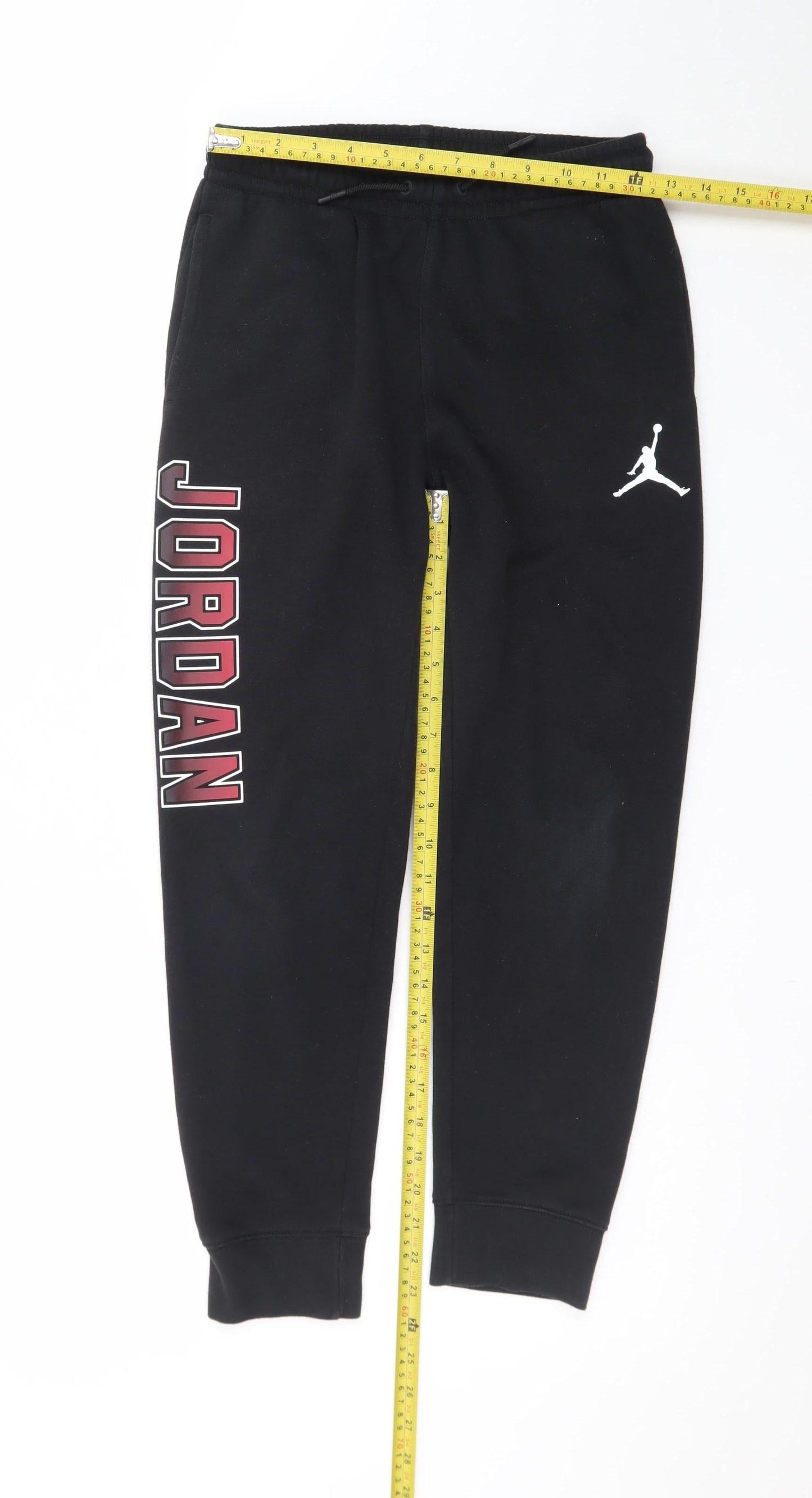 Jordan Boys Black Medium 10-12 Years Jogger Sweatpants with Logo