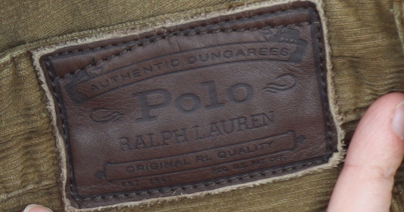 Ralph Lauren Men's Brown Corduroy Trousers 32x32 Regular Fit