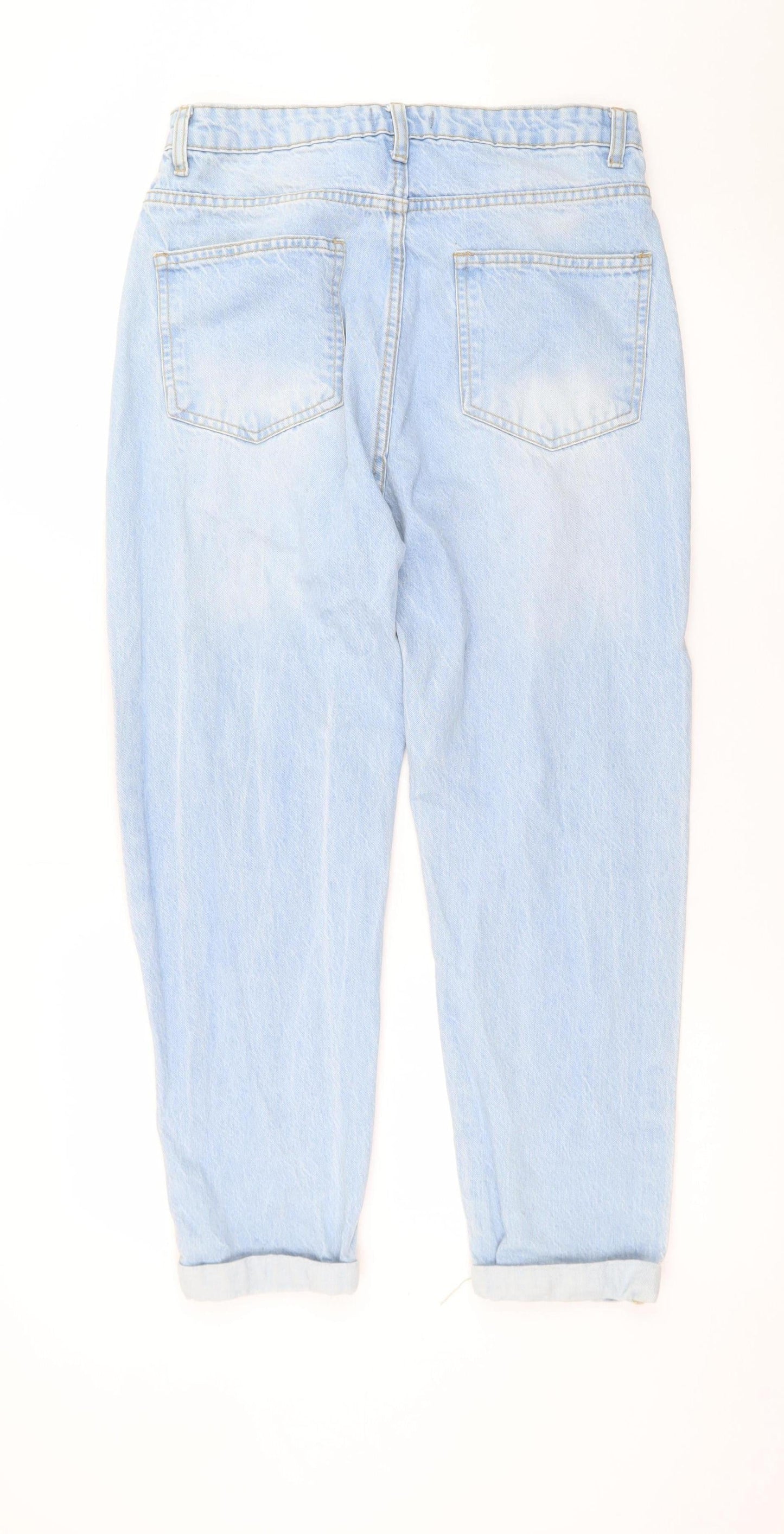 I Saw It First Women's Blue Distressed Mom Jeans Size 16