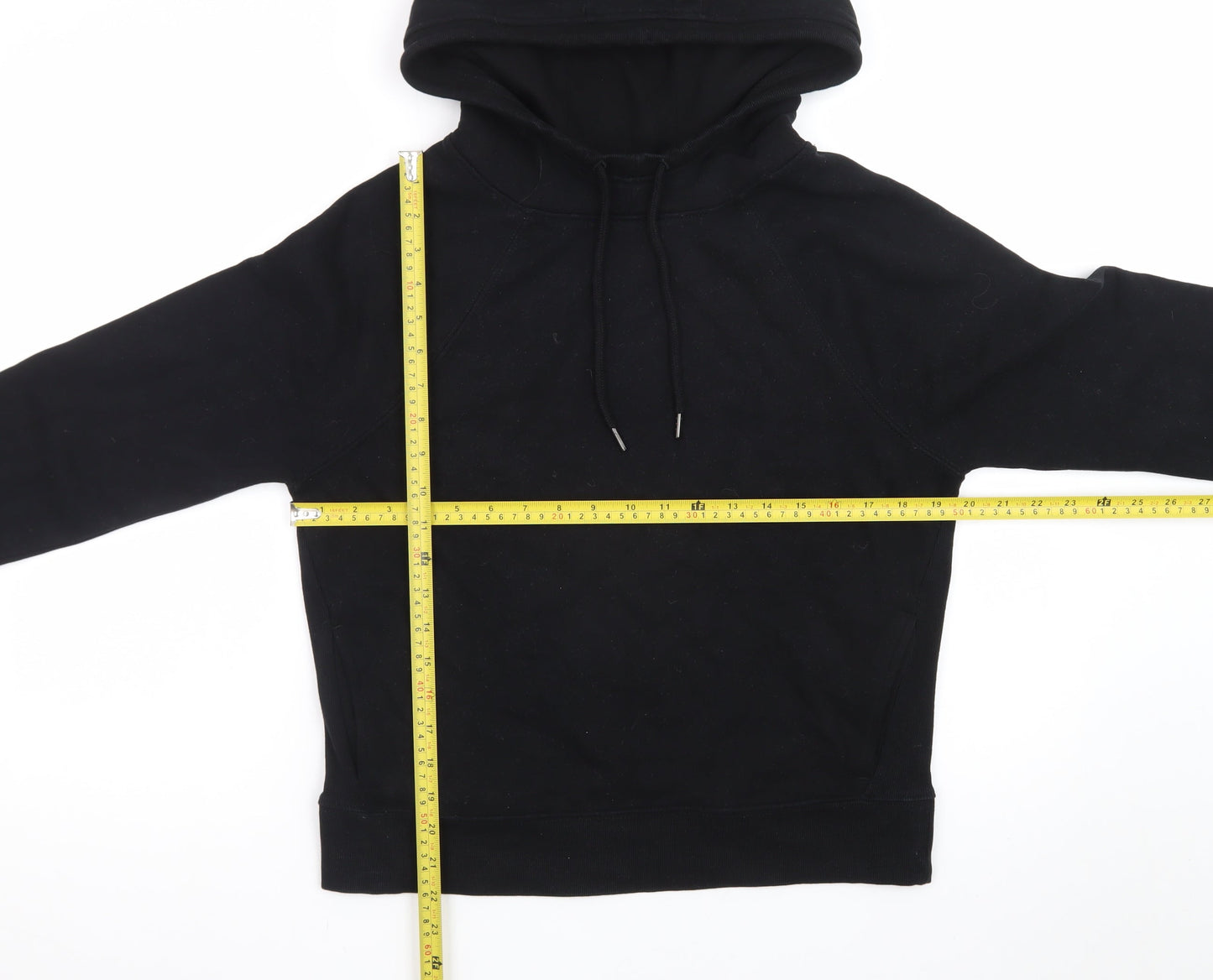 Next Men's Black Pullover Hoodie Size S Cotton Blend Fleece