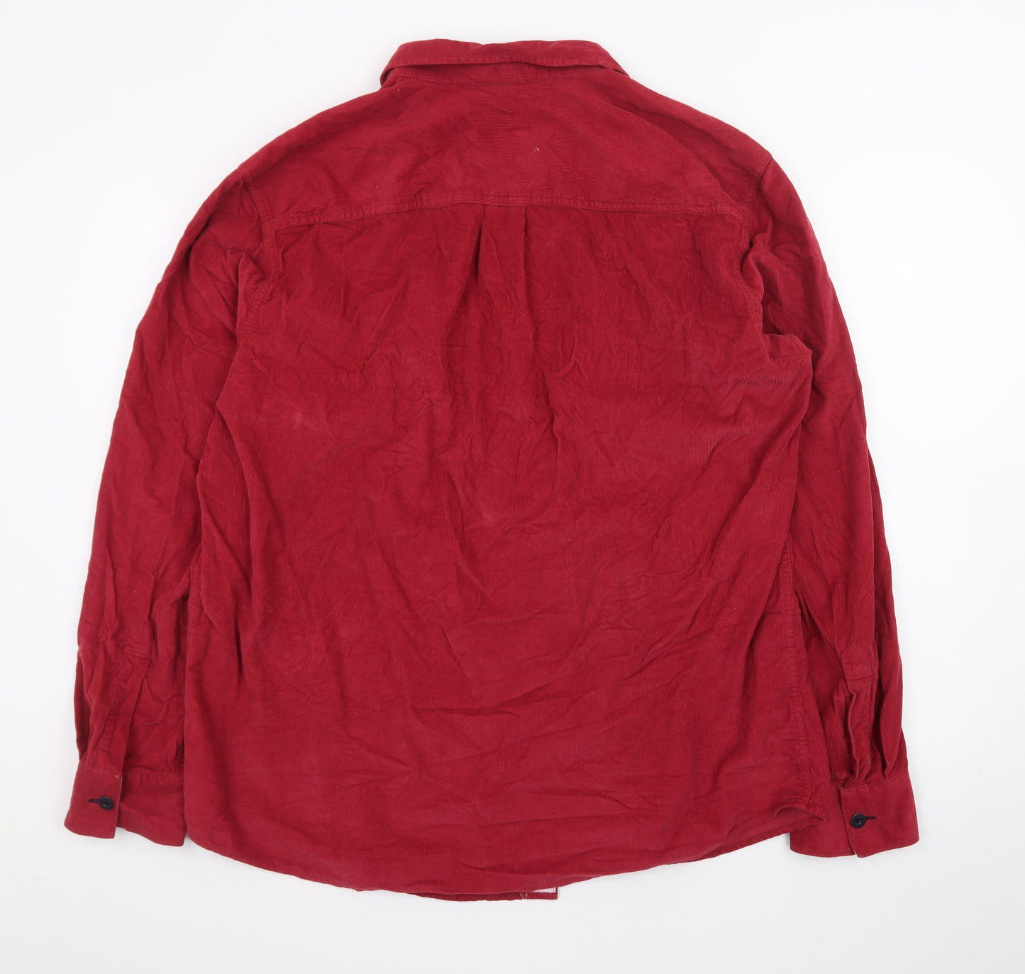 Tommy Bahama Men's Red Cotton Corduroy Long Sleeve Button-Up Shirt XL