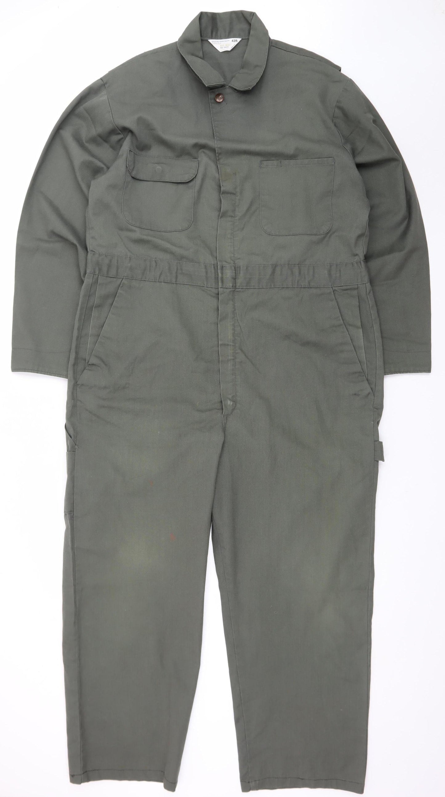 JCPenney Big Mac Men's Green 42R Workwear Cargo Coverall