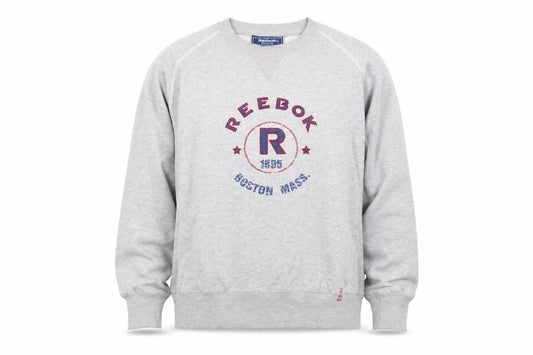 Reebok Men's Grey L Pullover Sweatshirt Crew Neck Sports Style