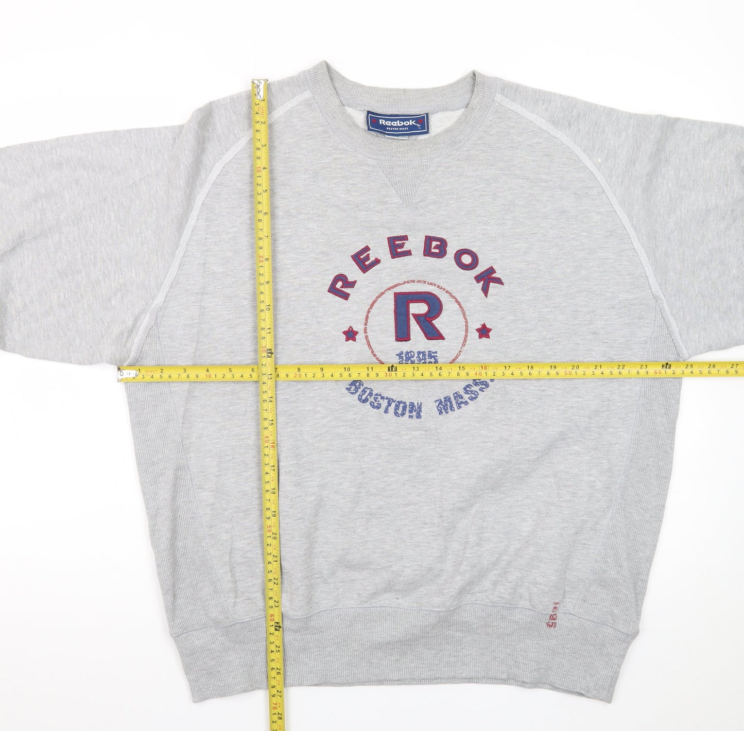 Reebok Men's Grey L Pullover Sweatshirt Crew Neck Sports Style
