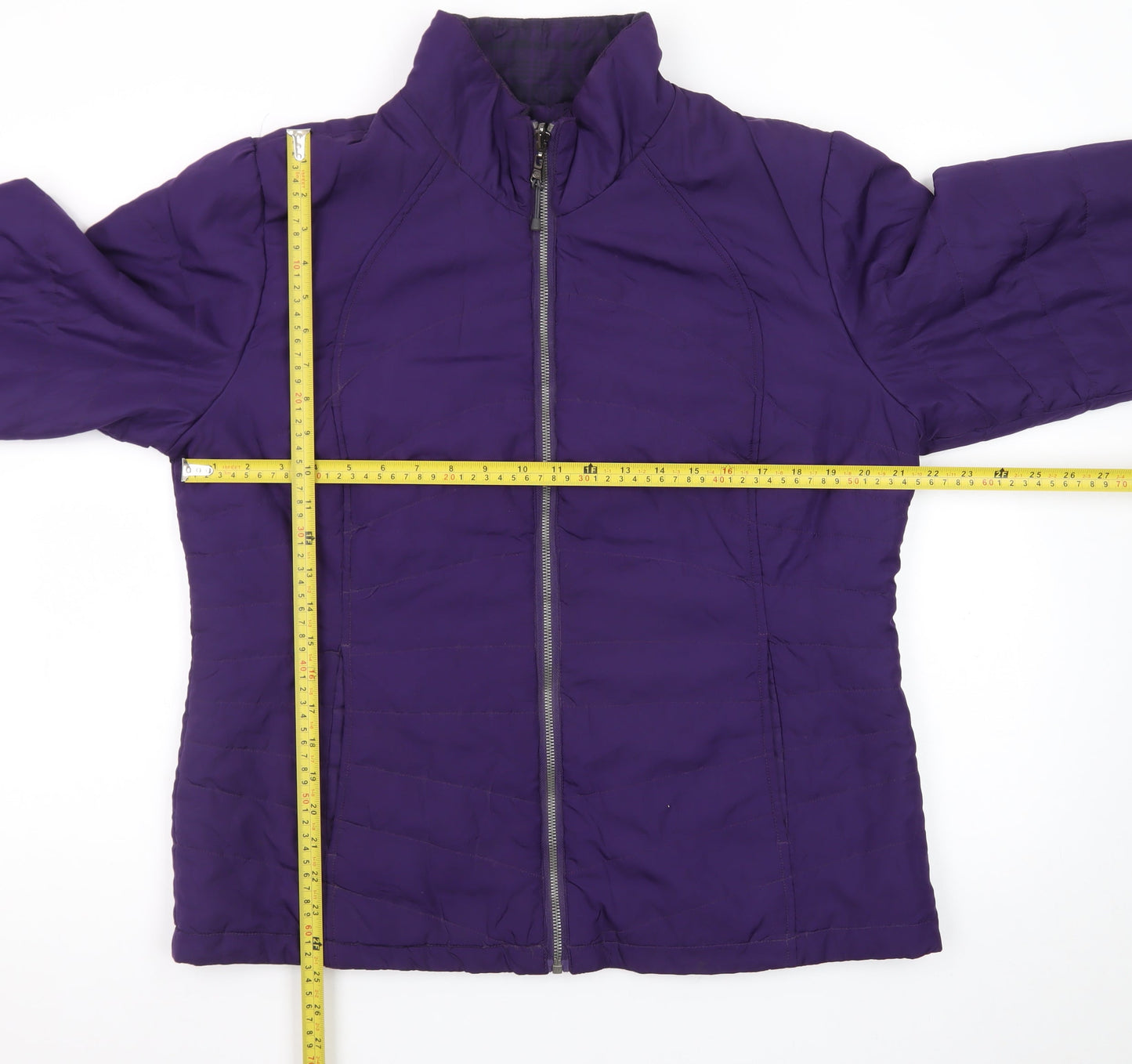 St. John's Bay Women's Purple Puffer Jacket Size L Polyester