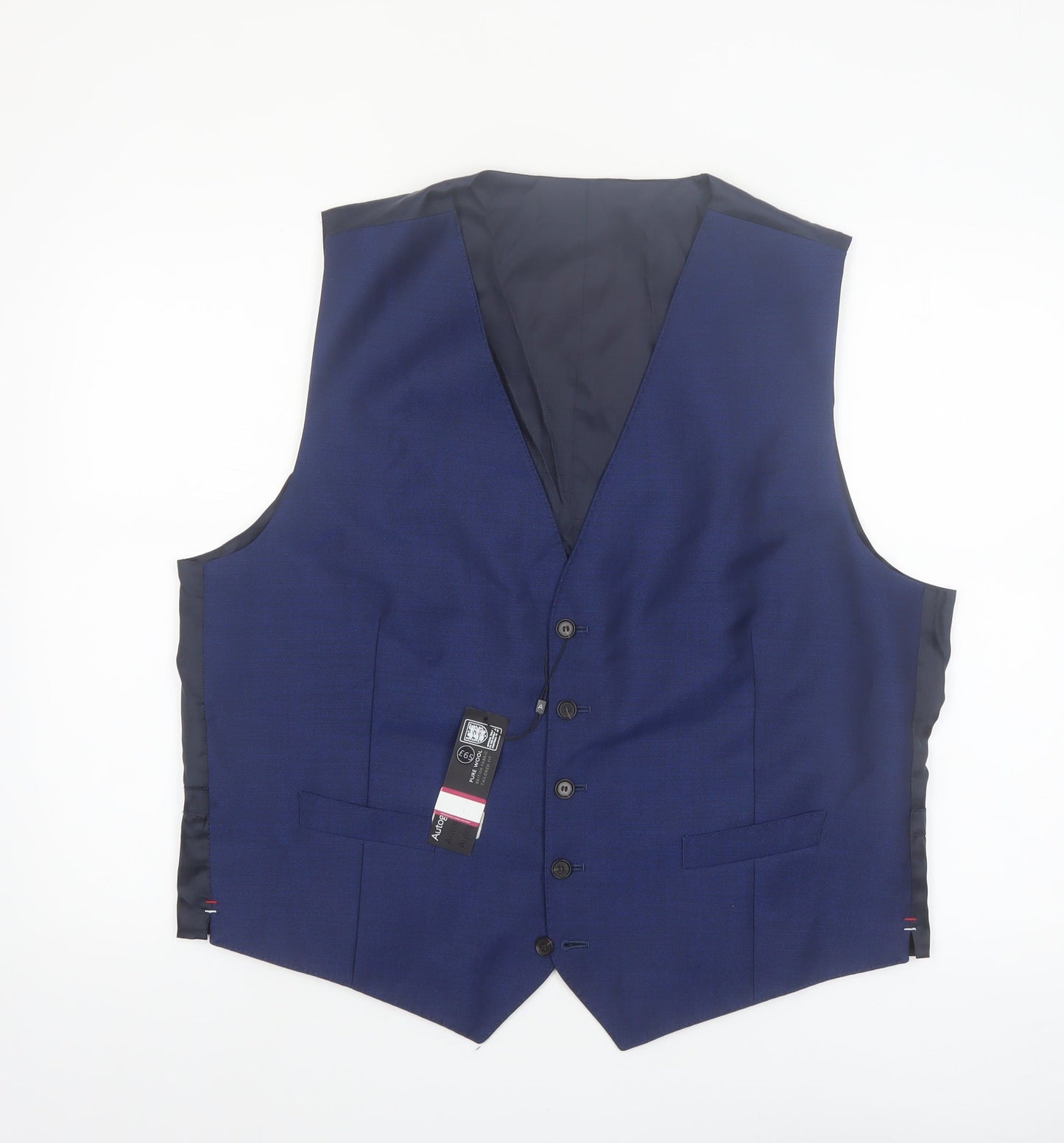 Marks and Spencer Blue Wool Waistcoat XL Women’s Formal Suit Vest