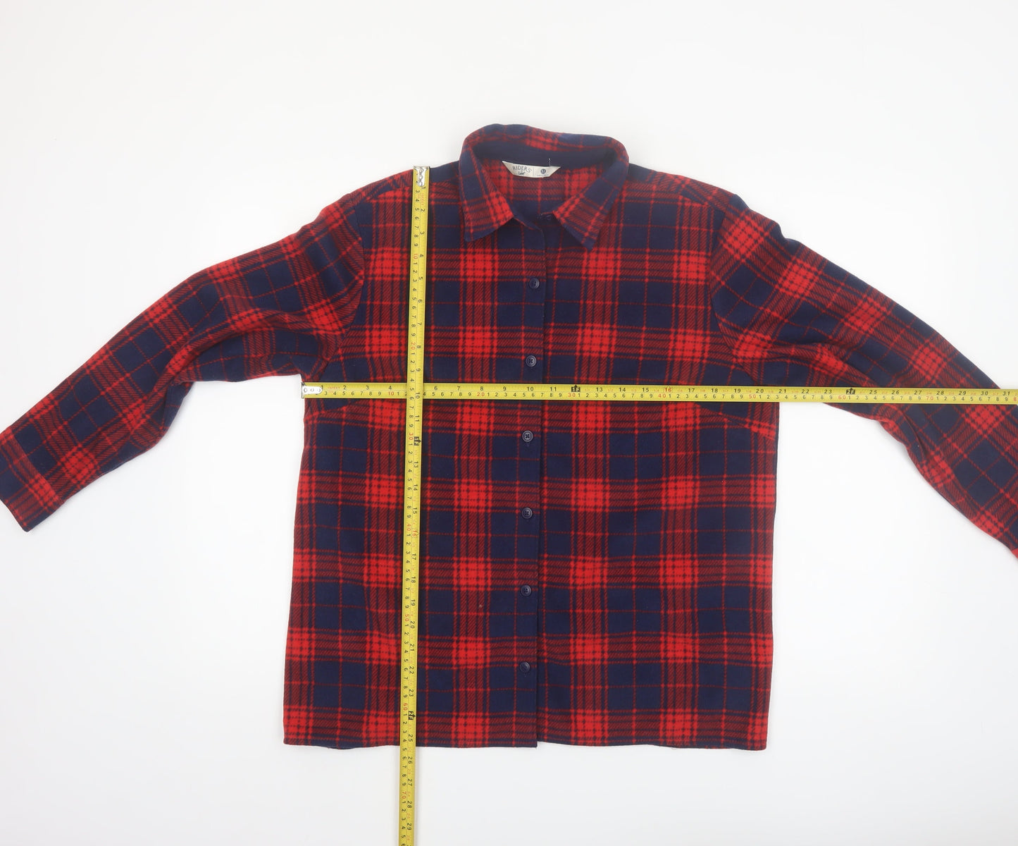 Riders by Lee Mens Red Plaid Flannel Button Pyjama Top M
