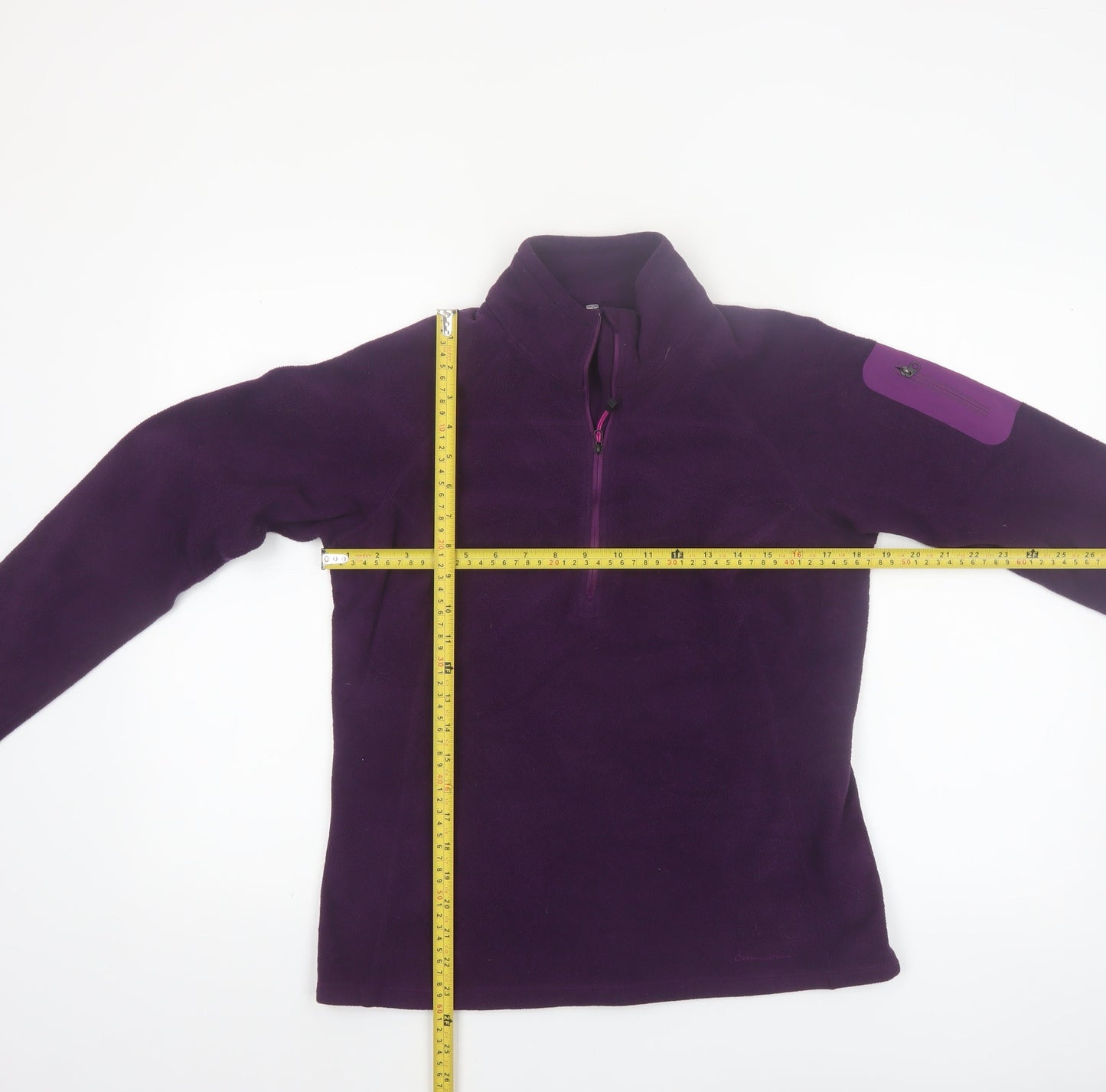 Eddie Bauer Women’s Purple Fleece Pullover Sweatshirt Size M 1/2 Zip Polartec