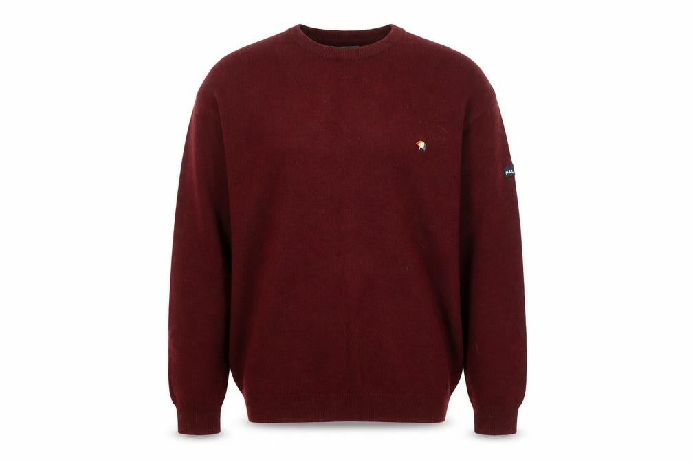 Palmer Mens Red Wool XL Crew Neck Pullover Jumper