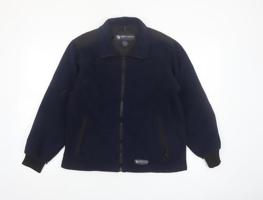 Wetskins Womens Blue Fleece Zip Jacket Size S Full Zip Outdoor