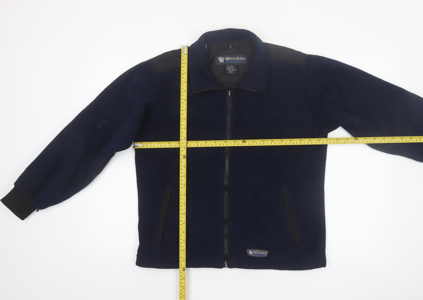 Wetskins Womens Blue Fleece Zip Jacket Size S Full Zip Outdoor