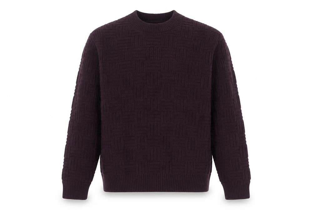 Marks & Spencer Men's Purple Lambswool Blend Jumper Size S