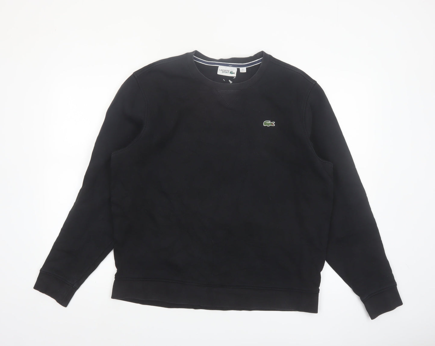 Lacoste Sport Men's Black XL Crew Neck Pullover Sweatshirt