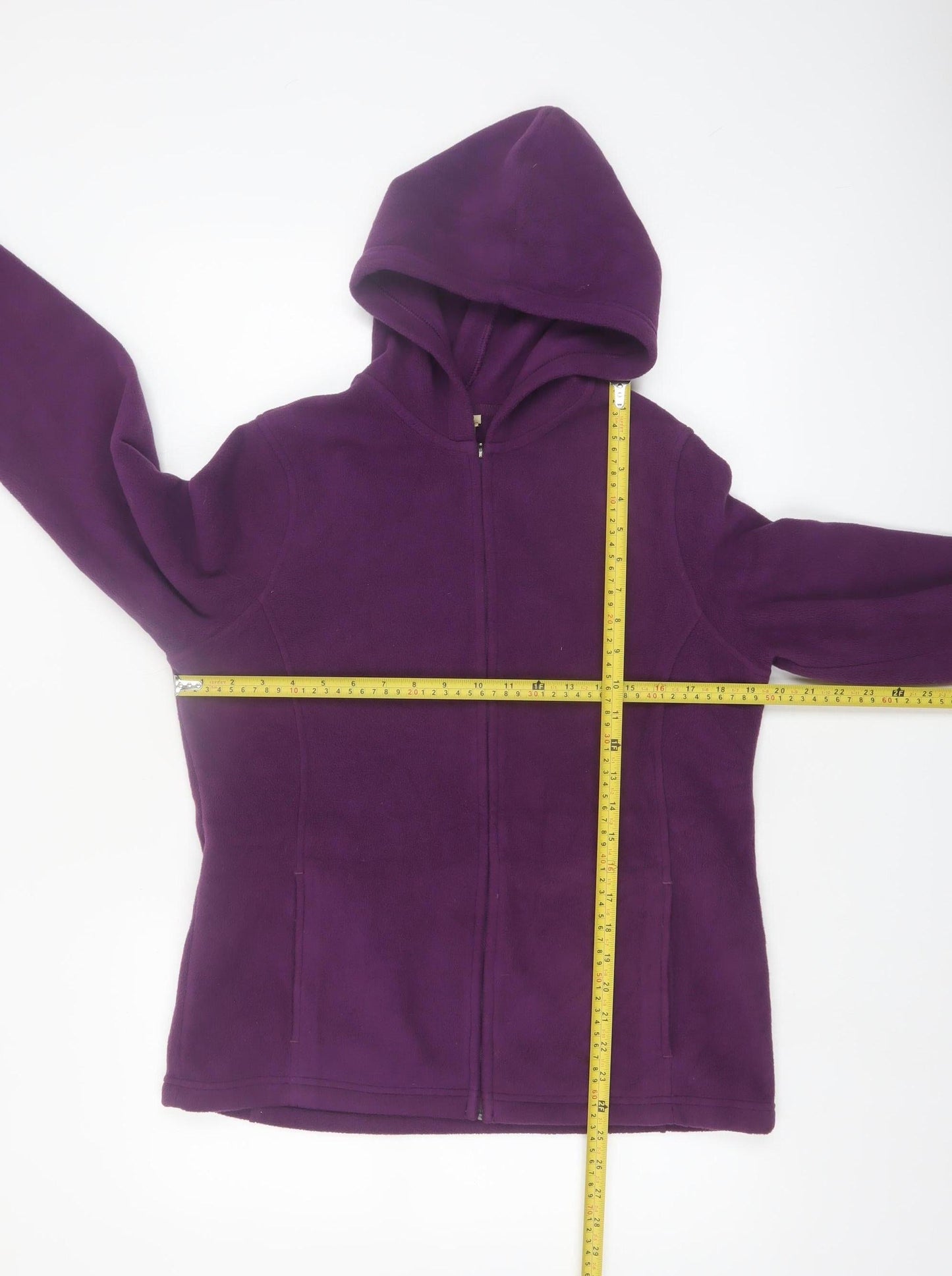 L.L.Bean Womens Purple Full Zip Fleece Hoodie Size M Regular