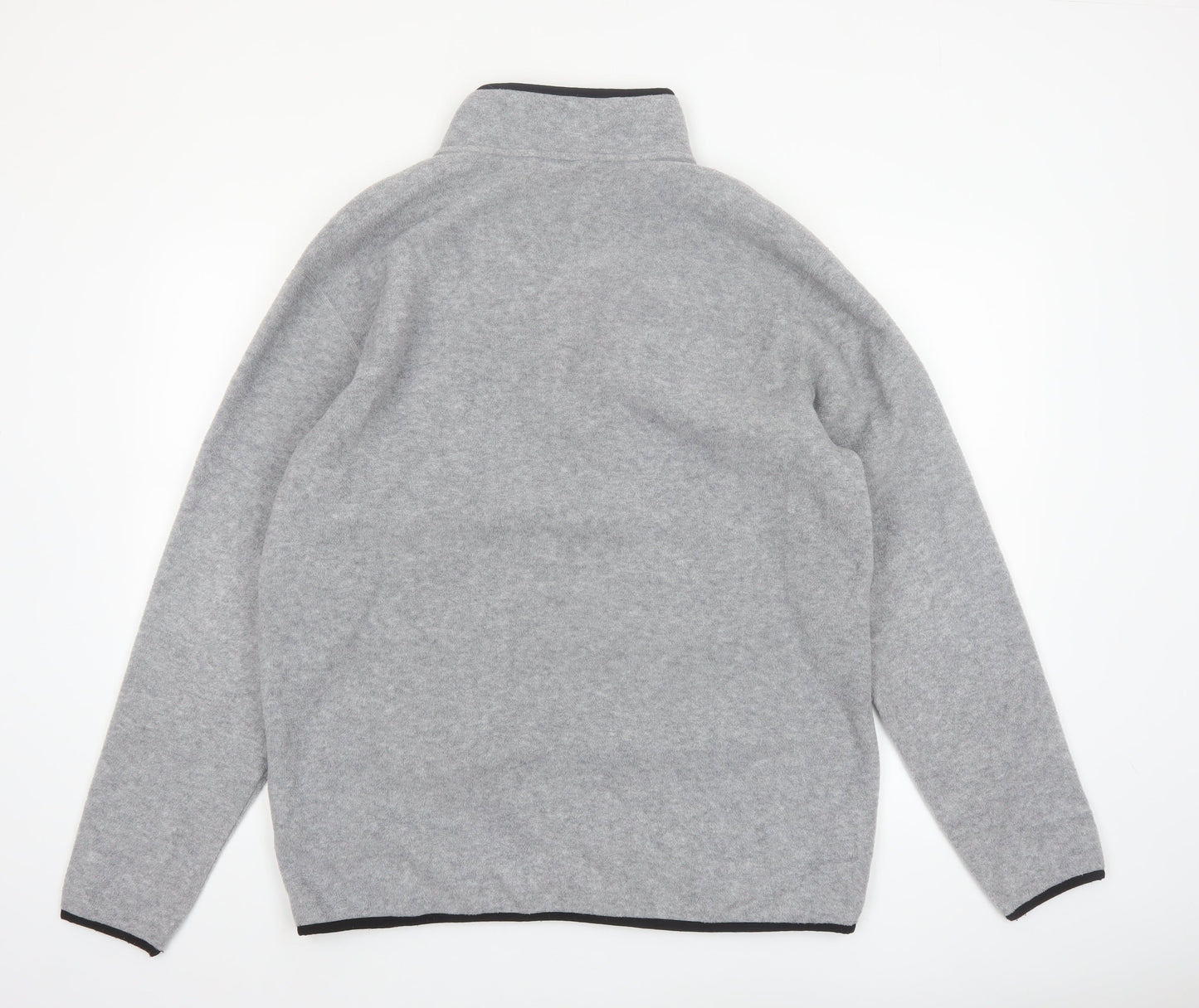 Burton Mens Grey Fleece Henley Sweatshirt Size L