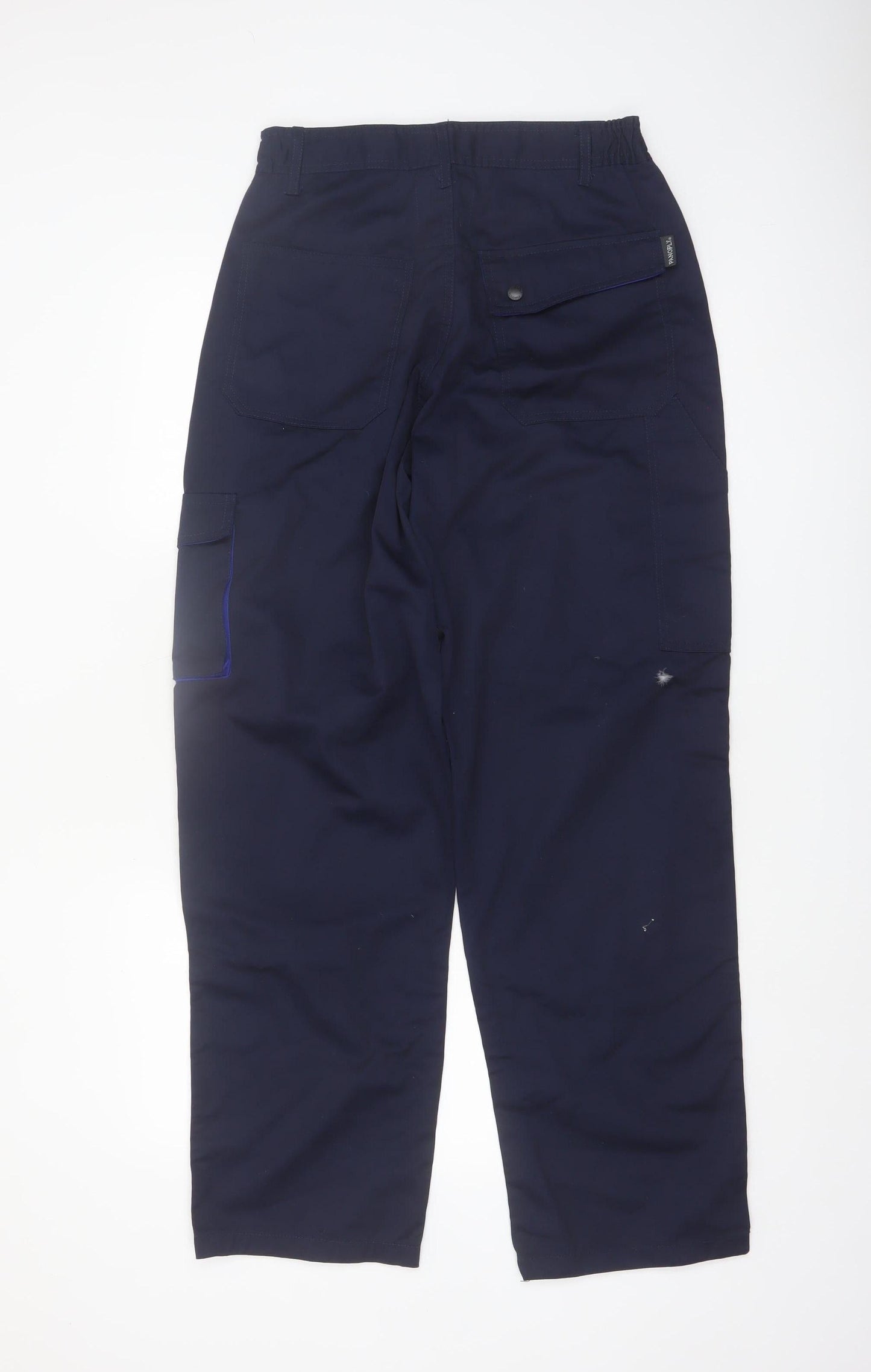 Panoply Men Blue Cargo Workwear Trousers Size M Cotton Blend
