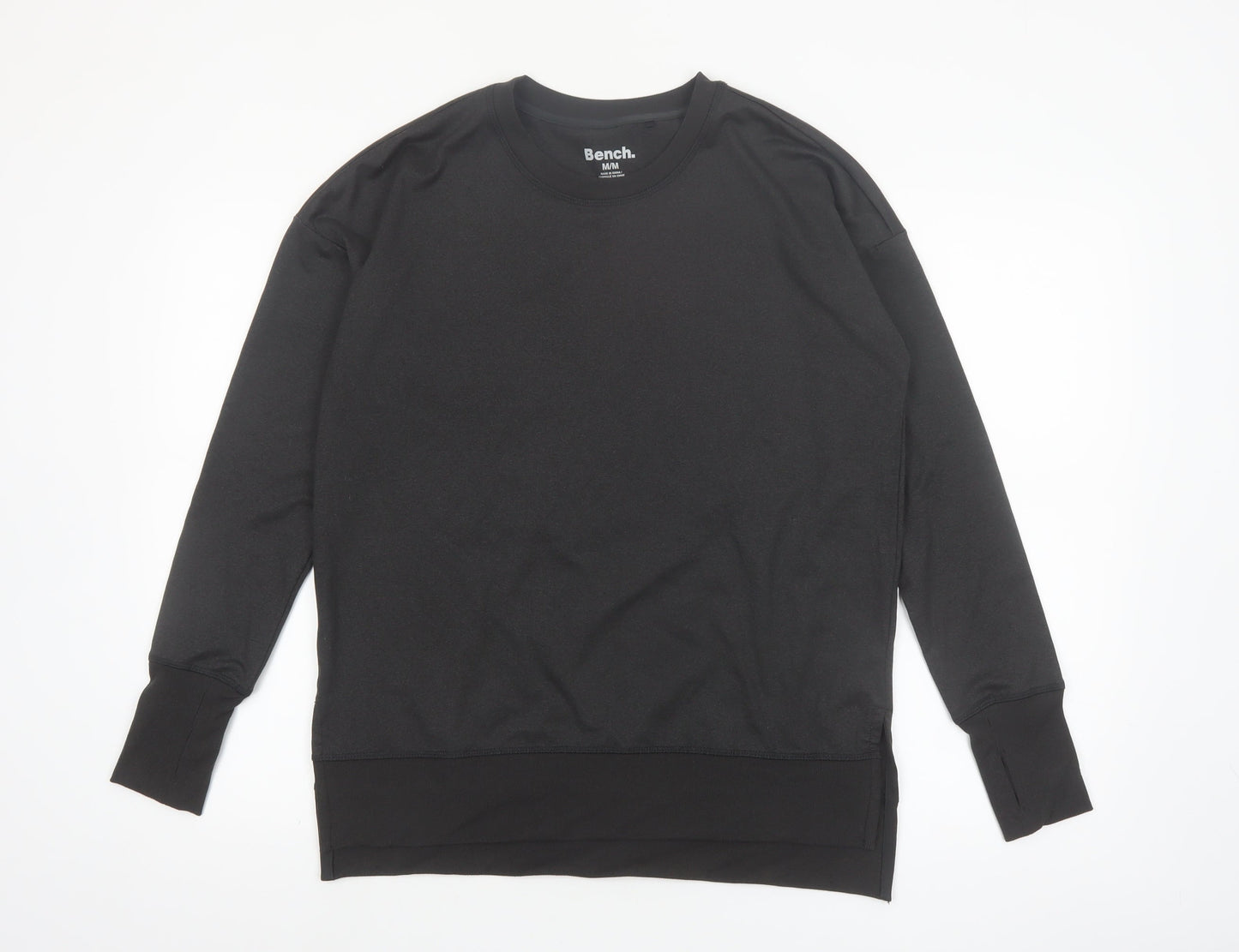 Bench Men's Black Crew Neck Long Sleeve Pullover Top M
