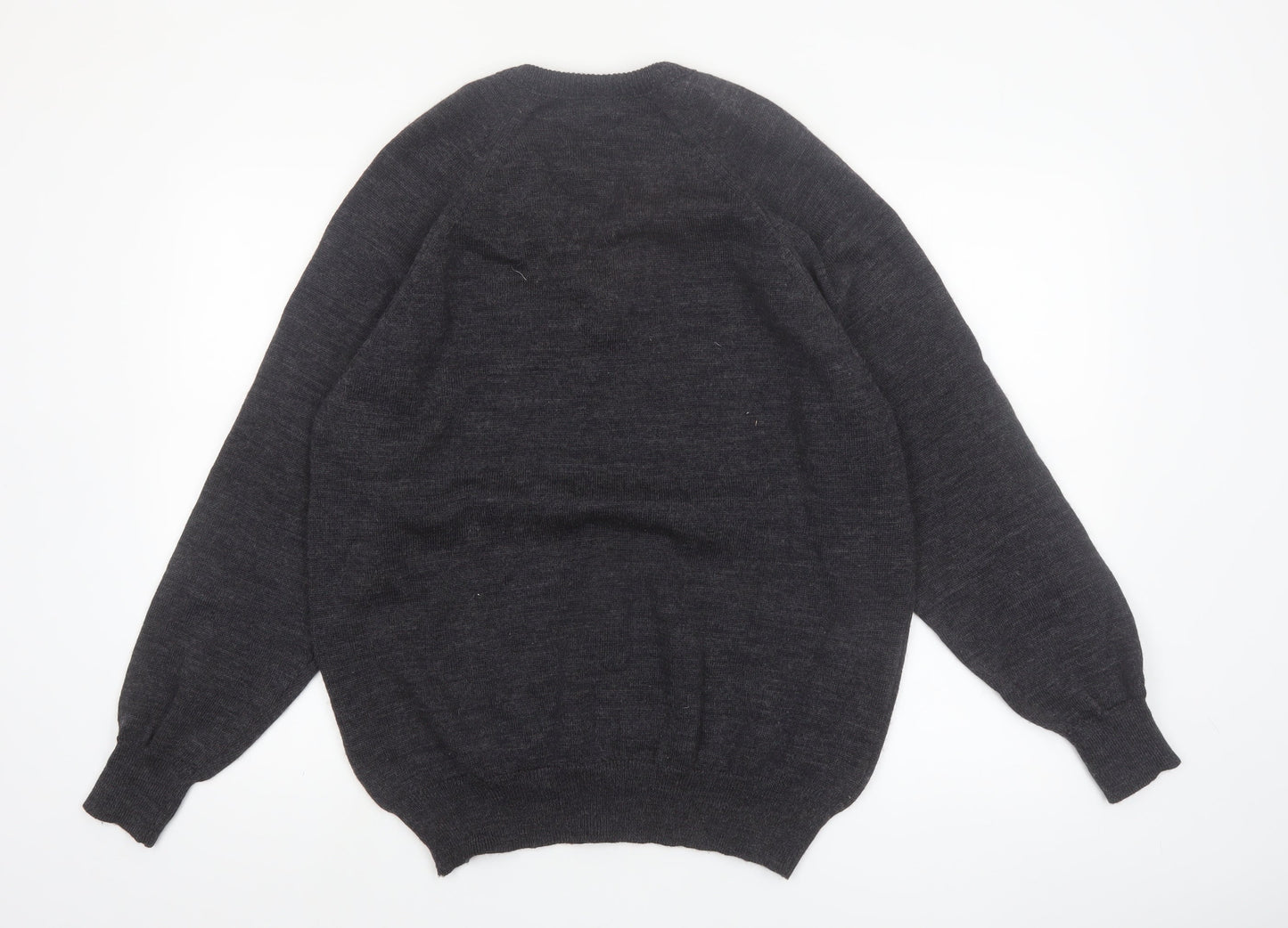Goodman Women’s Grey Pure New Wool V-Neck Jumper Size 20 XL