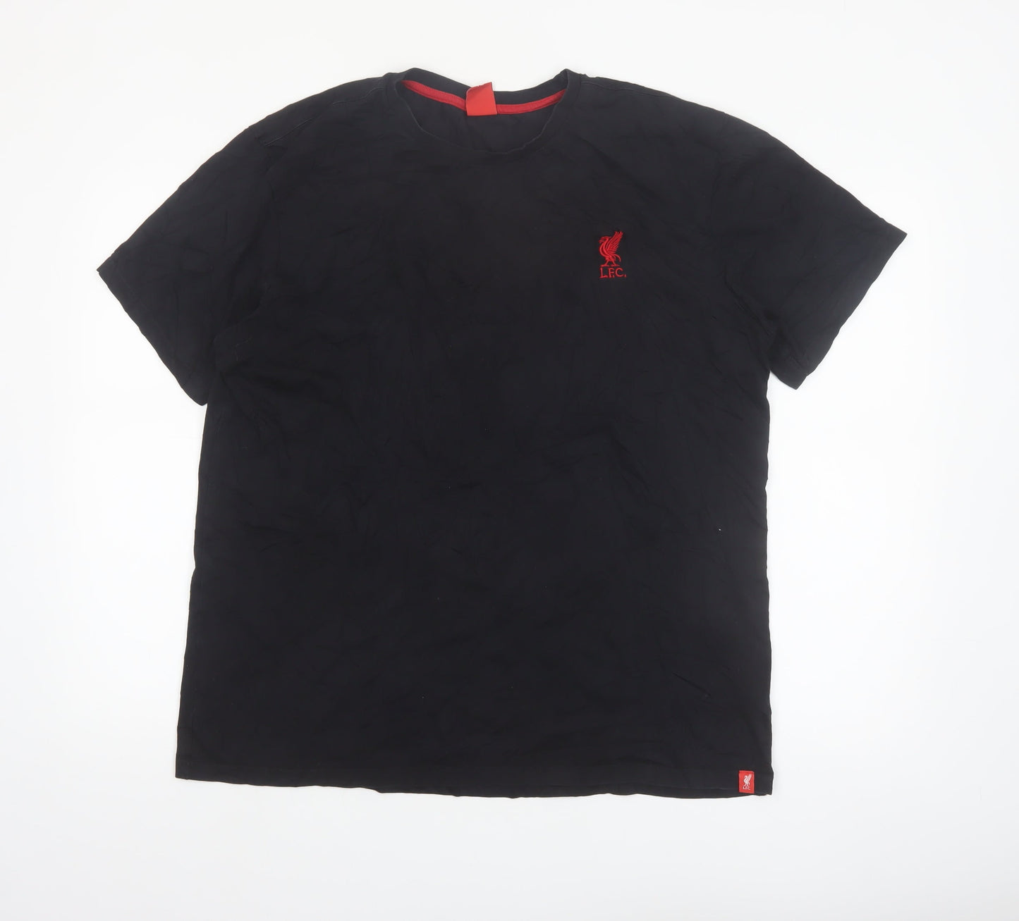 Liverpool FC Men's Black XL Cotton Crew Neck T-Shirt
