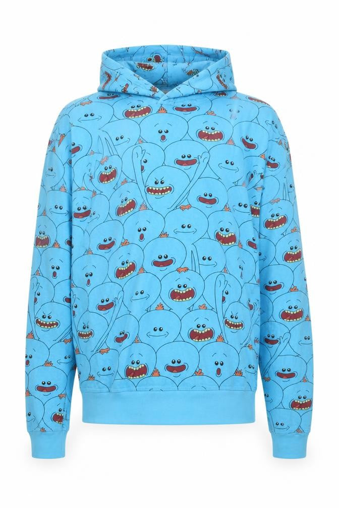 Lootwear Rick and Morty Blue Men's Pullover Hoodie Medium