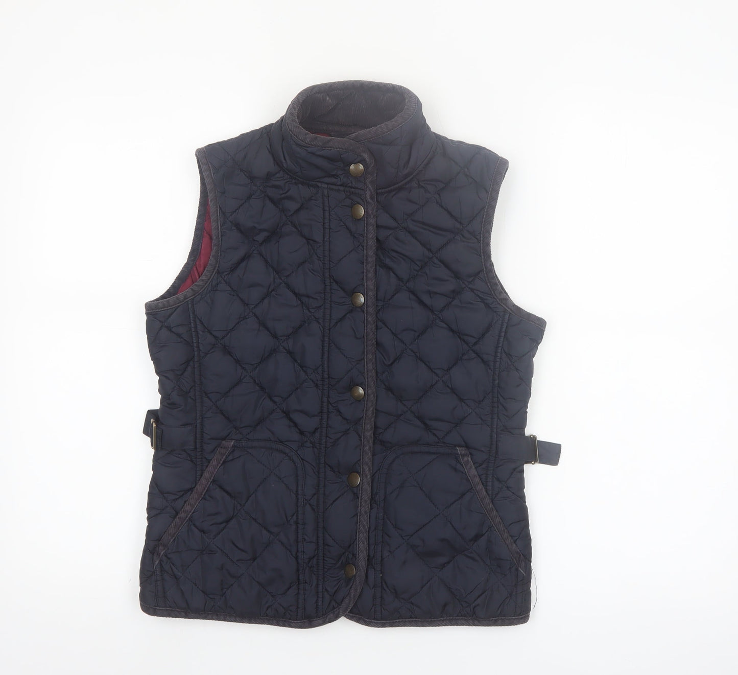 GANT Women's Blue Quilted Waistcoat Size S Sleeveless Casual Outdoor
