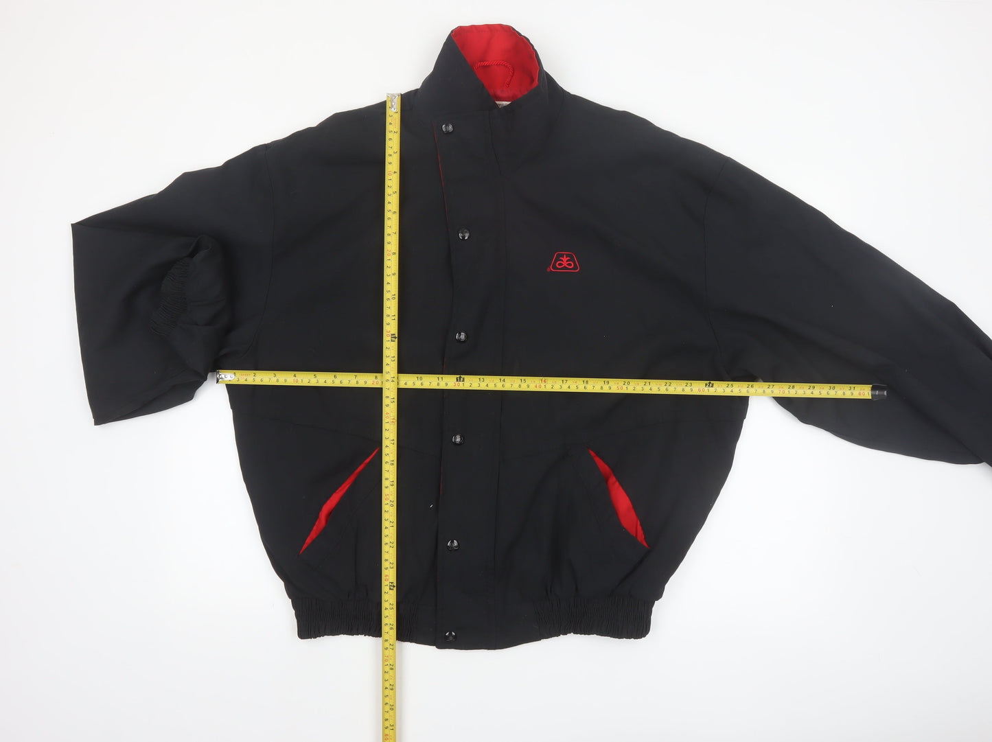 King Louie Men’s Black Bomber Jacket XL Nylon Lined Classic Style