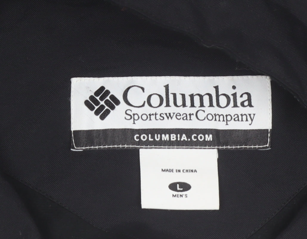 Columbia Men's Black L Waterproof Insulated Winter Jacket