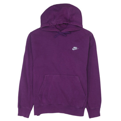 Nike Women's Purple Pullover Hoodie Size M Cotton Blend Logo