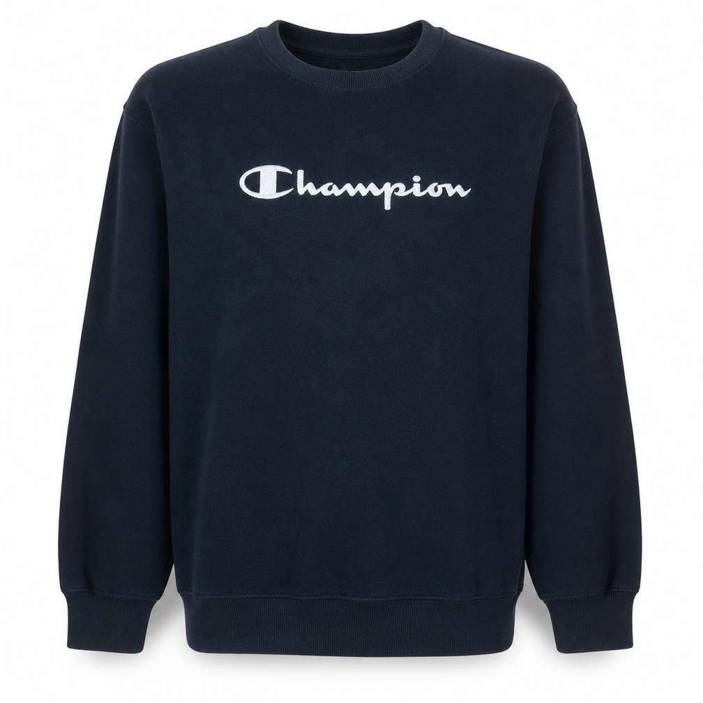 Champion Men's Blue Crew Neck Pullover Sweatshirt Size L