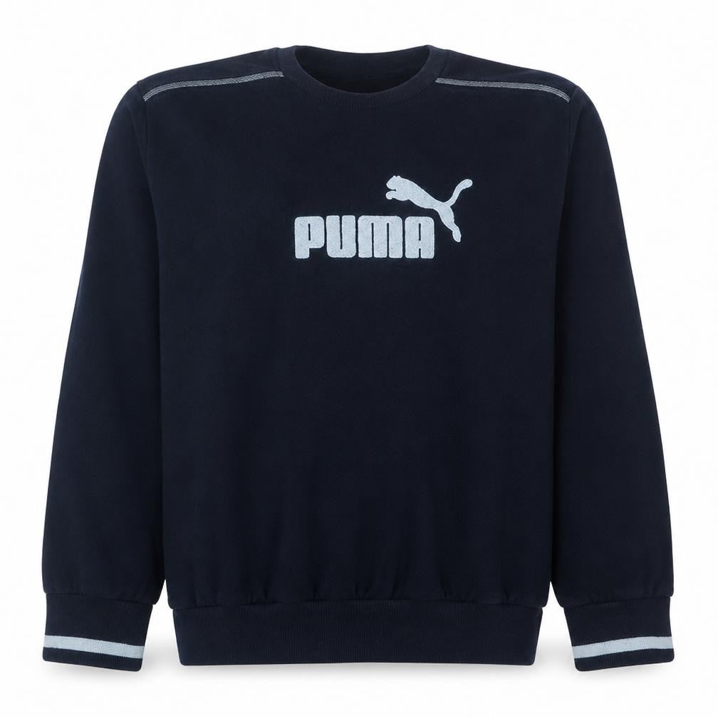 Puma Men's Blue XL Pullover Crew Neck Fleece Sports Sweatshirt