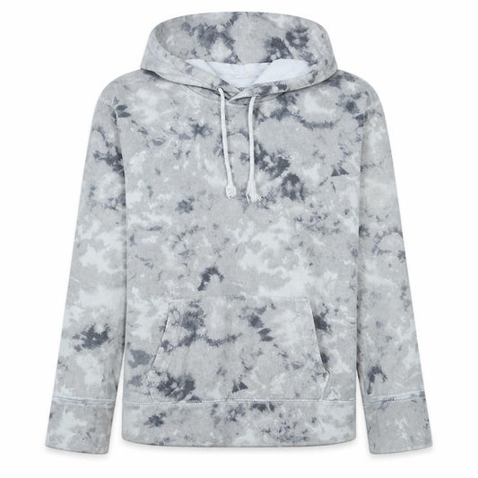Hollister Women Grey Tie-Dye Pullover Hoodie XS Regular Fit