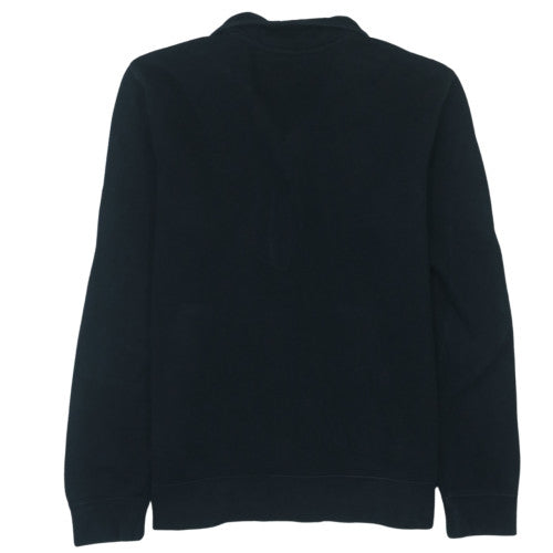 Nike Men's Black 1/2 Zip Pullover Sweatshirt M Fleece Cotton Blend