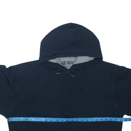 Champion Men's Blue Pullover Hoodie M Regular Fit Fleece Sweatshirt