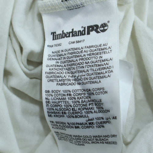 Timberland Pro White 2XL Classic Fit Crew Neck Graphic T-Shirt for Men