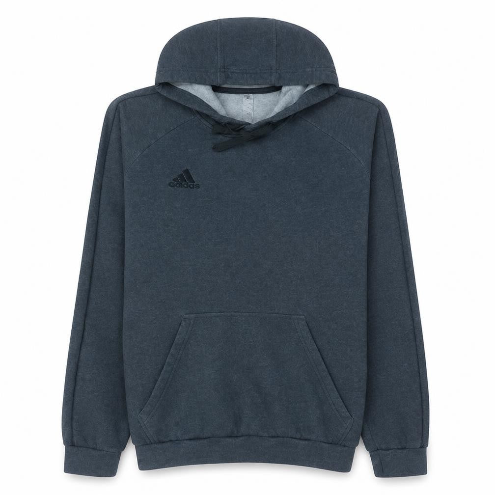 Adidas Men Grey Pullover Hoodie M Fleece Lined Sportswear