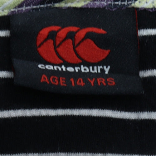 Canterbury Girls Purple 14 Years Pullover Hoodie with Logo Print