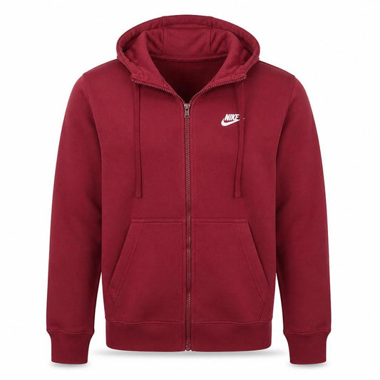 Nike Men's Red Full Zip Hoodie Sweatshirt M Regular Fit
